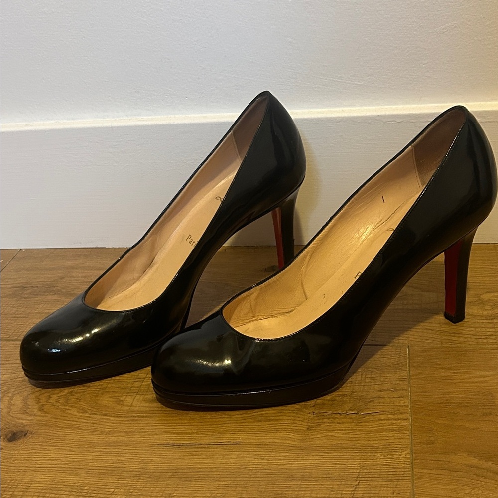 Christian Louboutin Black and Red Heels
